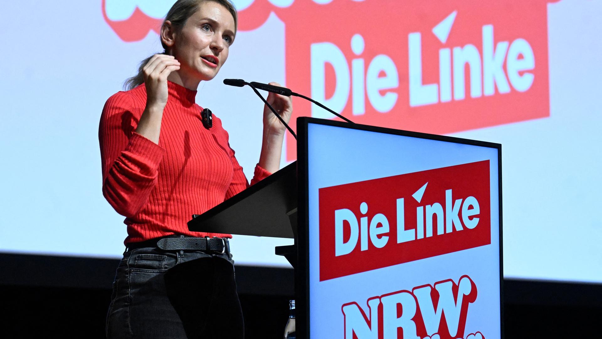 Die Linke - Partei-Chefin Schwerdtner weist Antisemitismus-Vorwürfe zurück