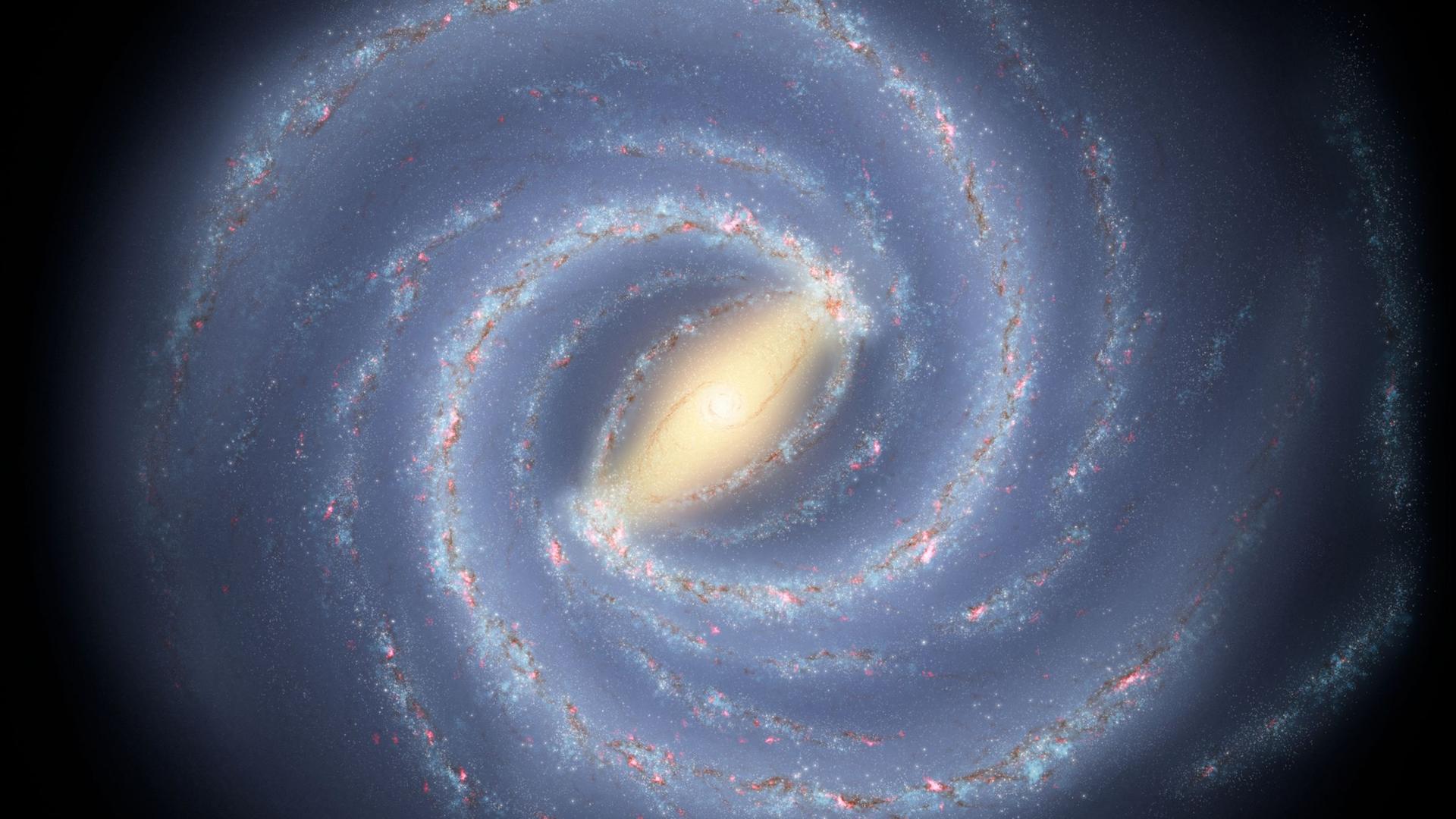 Alle Sterne bewegen sich – auch die Sonne rast mit mehr als 700.000 Kilometern pro Stunde um das Zentrum unserer Milchstraße.
