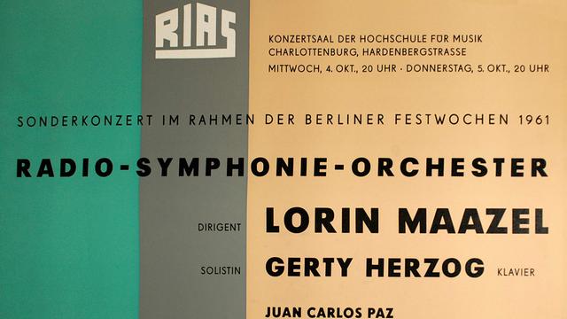 1961: Radio-Symphonie-Orchester - Sonderkonzert im Rahmen der Berliner Festwochen 1961