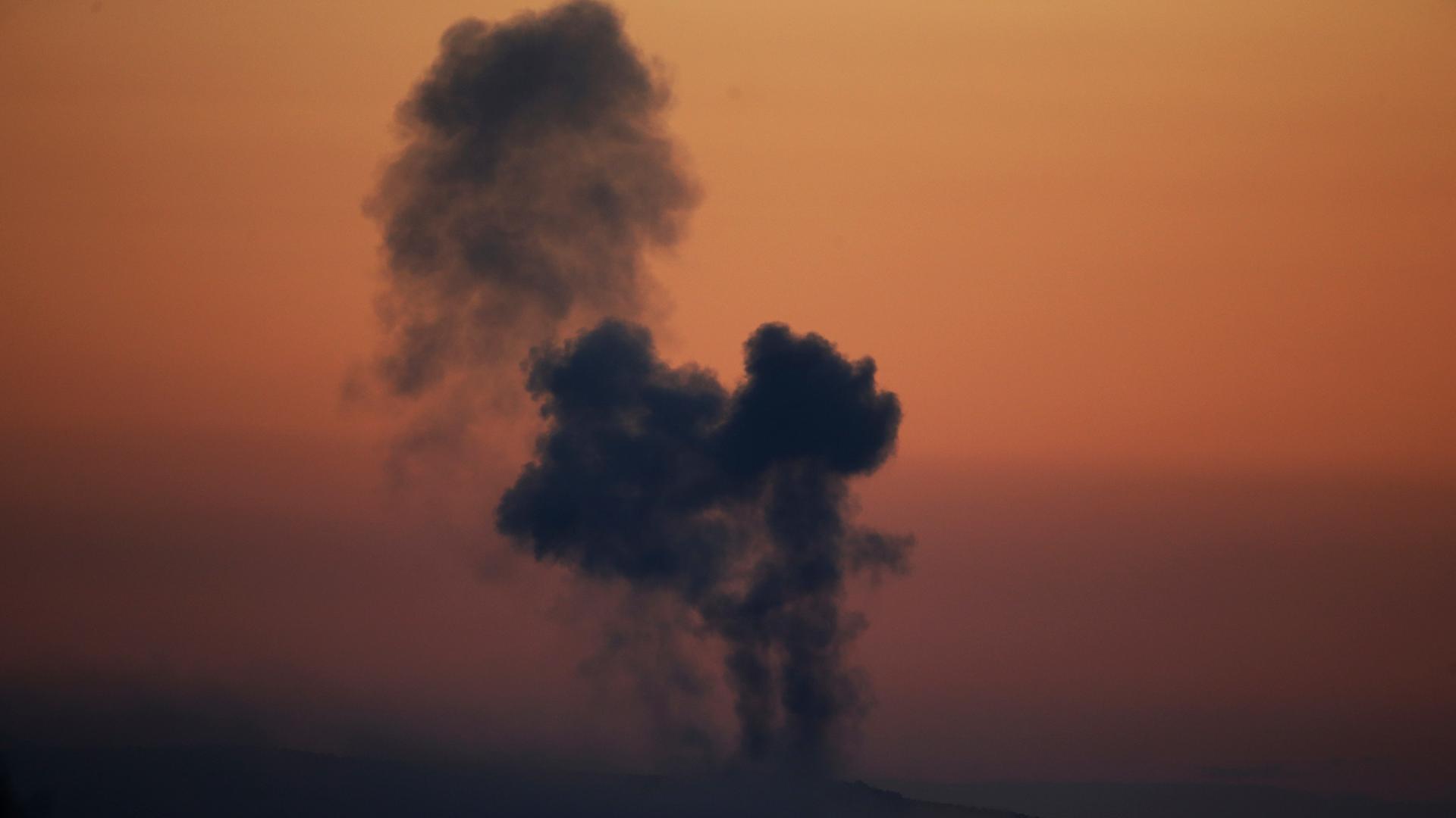 Rauchwolken über Afrin am 20. Januar 2018.