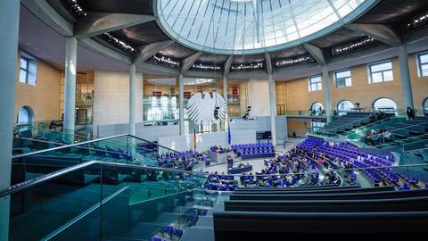 Blick in den Bundestag