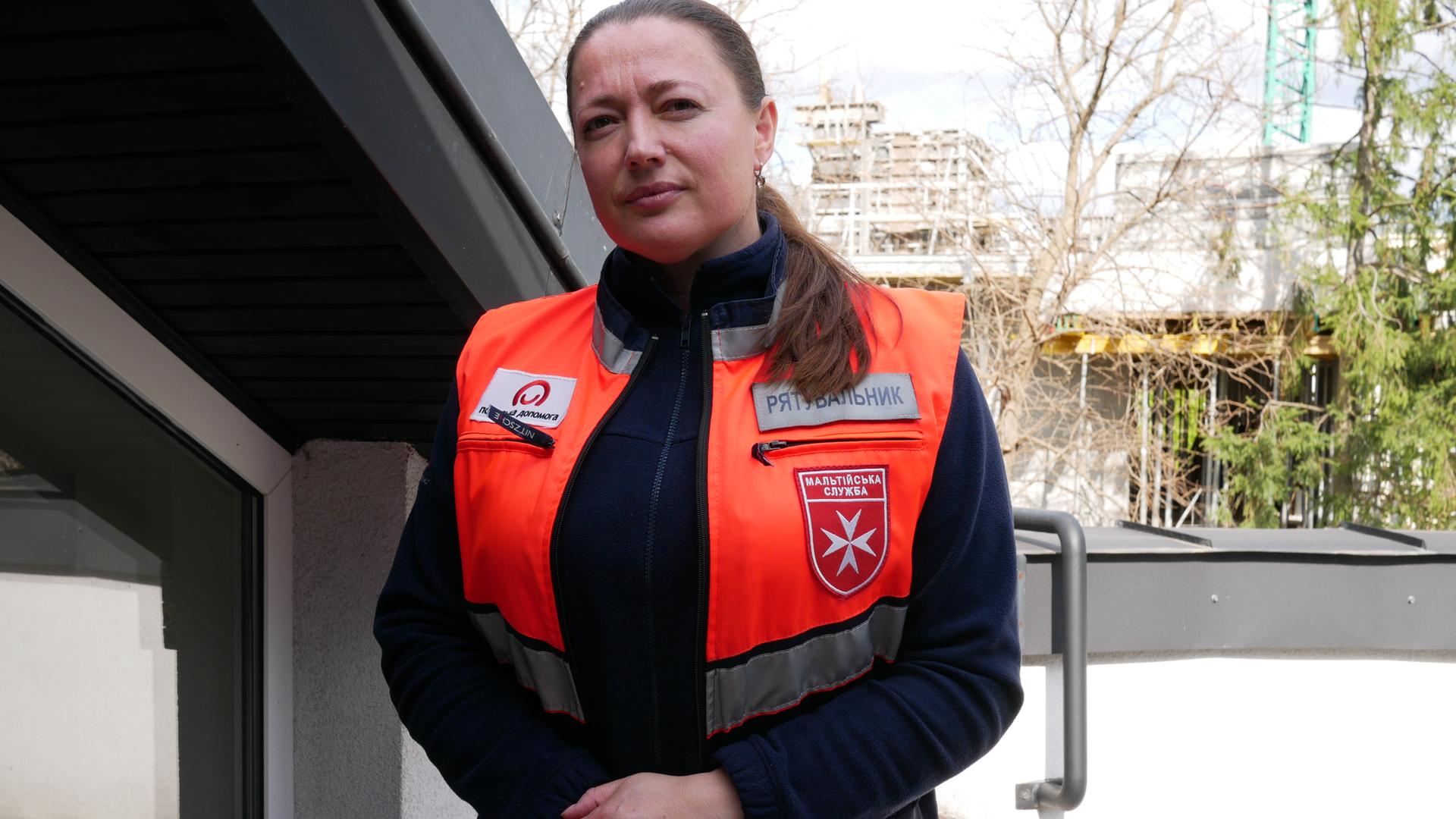 Kateryna Suchomlynowa aus Mariupol war Abgeordnete im Stadtrat in Mariupol in der Ukraine