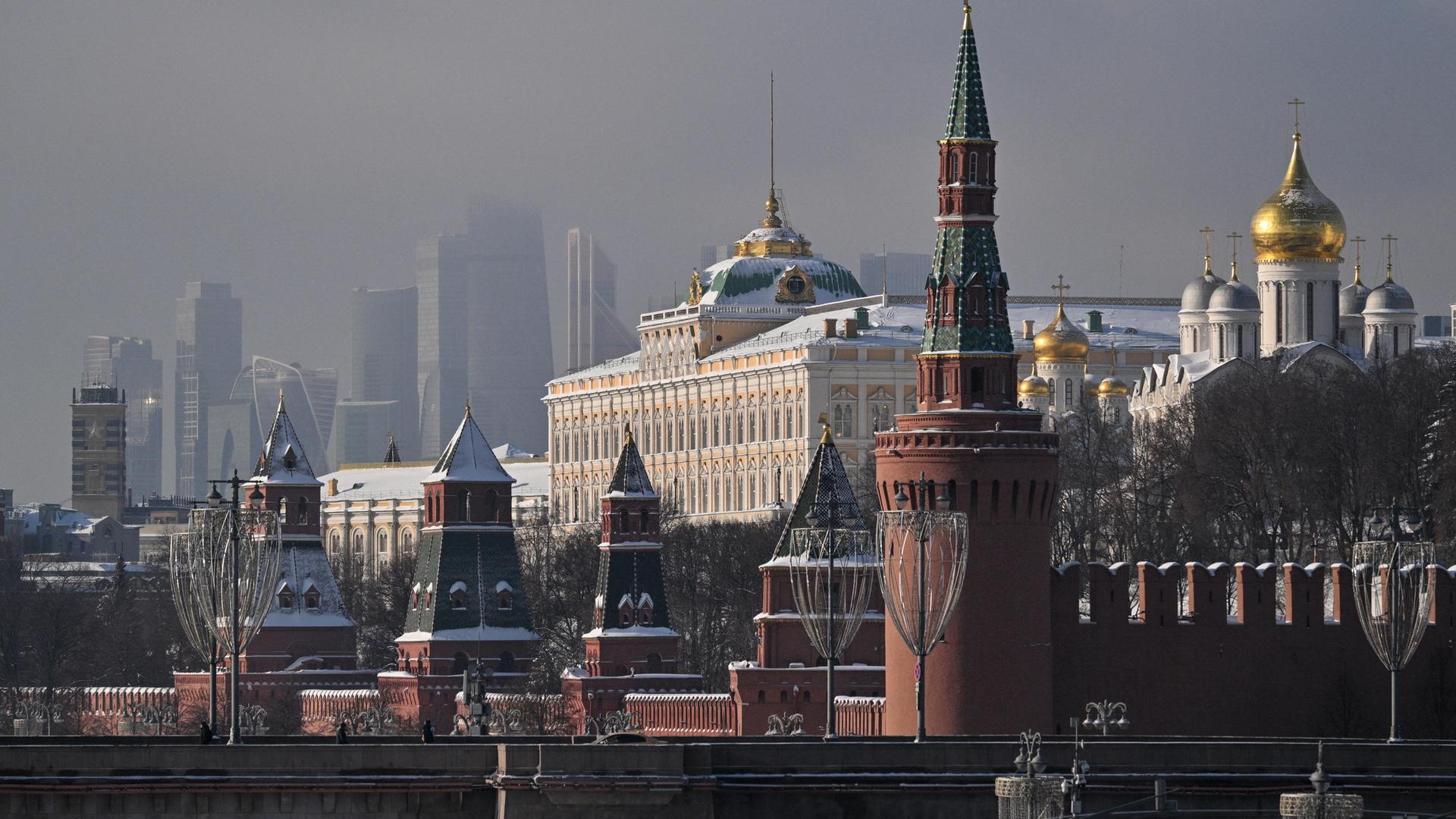 Dieses Foto wurde am 4. Februar 2026 aufgenommen und zeigt den Kreml im Zentrum Moskaus. Dieses Foto wurde am 4. Februar 2026 aufgenommen und zeigt den Kreml im Zentrum Moskaus.