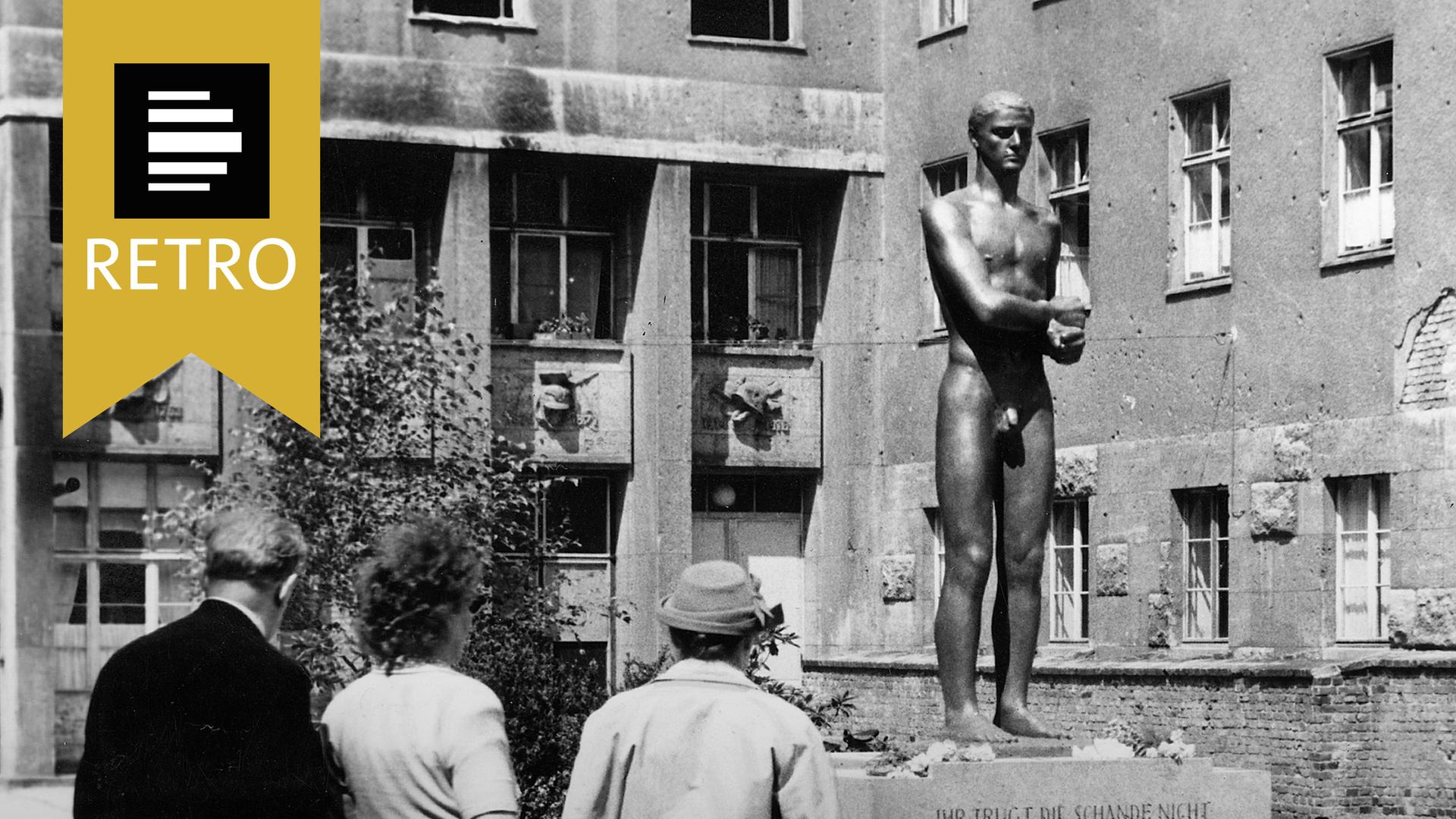 Gedenkstätte deutscher Widerstand - Denkmal im Bendlerblock kurz nach der Einweihung.