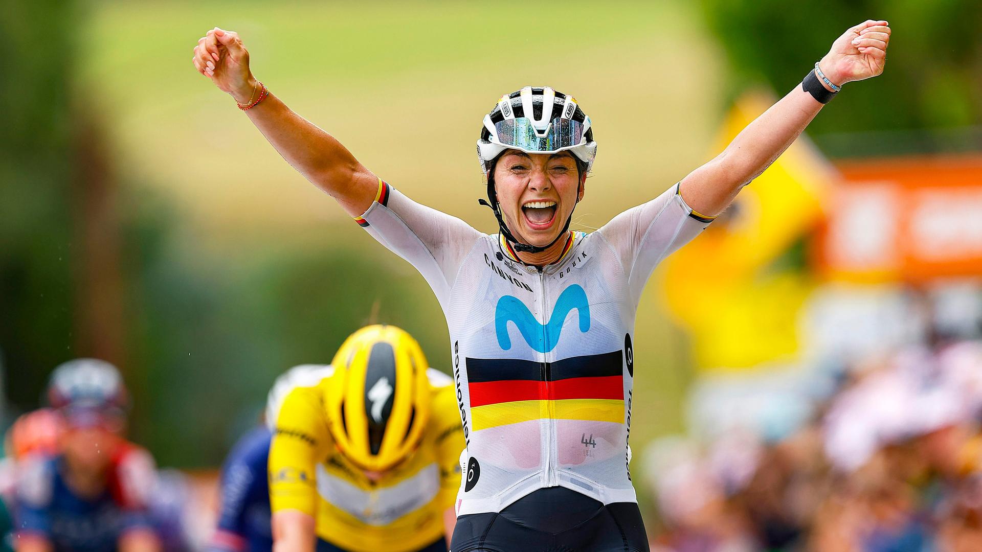 Die Deutsche Liane Lippert bei der Tour de France Femmes 