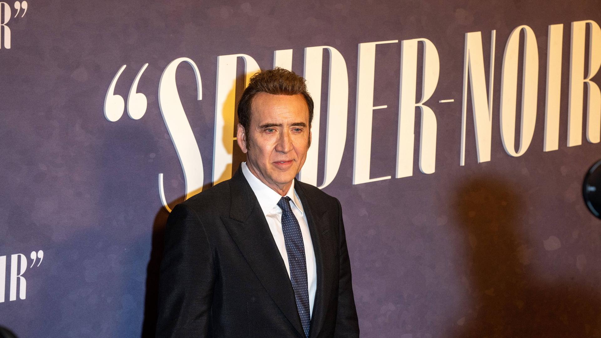 Der US-Schauspieler Nicolas Cage bei der Premiere der Serie "Spider Noir" von Amazon Prime. Der US-Schauspieler Nicolas Cage bei der Premiere der Serie "Spider Noir" von Amazon Prime.