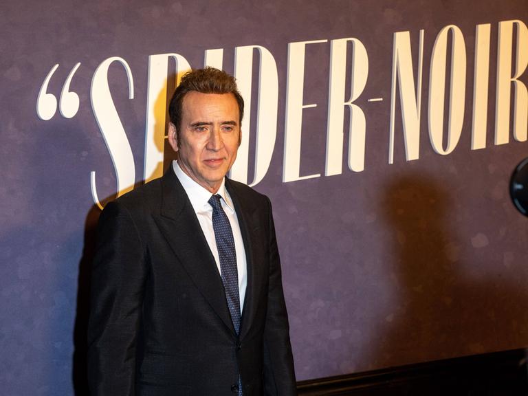 Der US-Schauspieler Nicolas Cage bei der Premiere der Serie "Spider Noir" von Amazon Prime. 