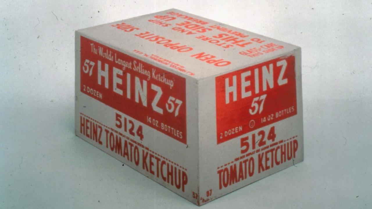 Handout-Bild der Heinz Tomato Ketchup Box von Andy Warhol, Andy Warhol Museum Pittsburgh