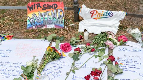 Terrorattentat auf den CSD, Berlin Tiergarten, Opfer-Gedenkstelle, / Nordphoto