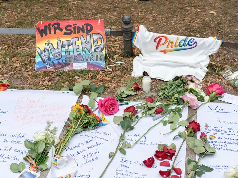Terrorattentat auf den CSD, Berlin Tiergarten, Opfer-Gedenkstelle, / Nordphoto Terrorattentat auf den CSD, Berlin Tiergarten, Opfer-Gedenkstelle, / Nordphoto