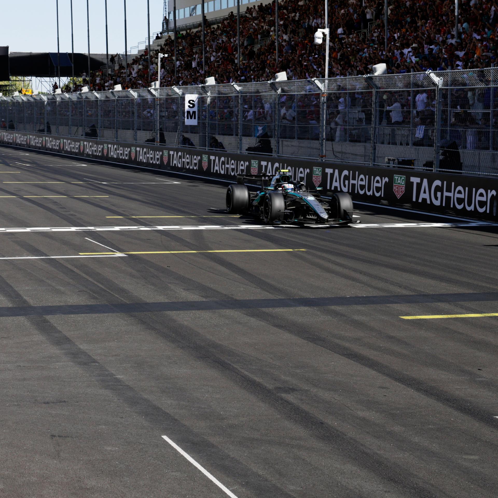 Formel 1- Pilot Andrea Kimi Antonelli auf der Strecke in Madrid.