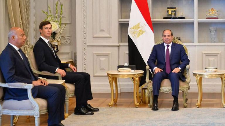 US-Unterhändler Kushner trifft Ägyptens Präsidenten al-Sisi zu Gesprächen über die Zukunft des Gazastreifens.