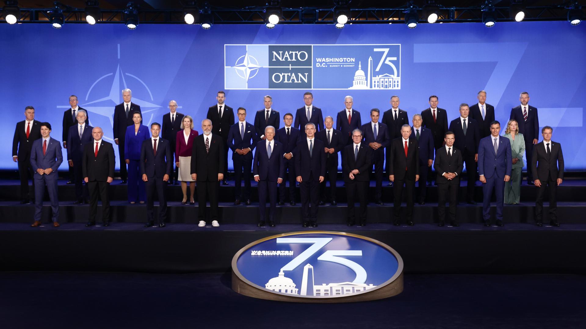 Die Teilnehmer des NATO-Gipfels in Washington
