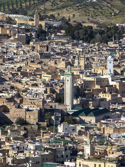 Blick auf die Stadt Fès, Marokko