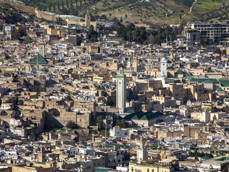 Blick auf die Stadt Fès, Marokko