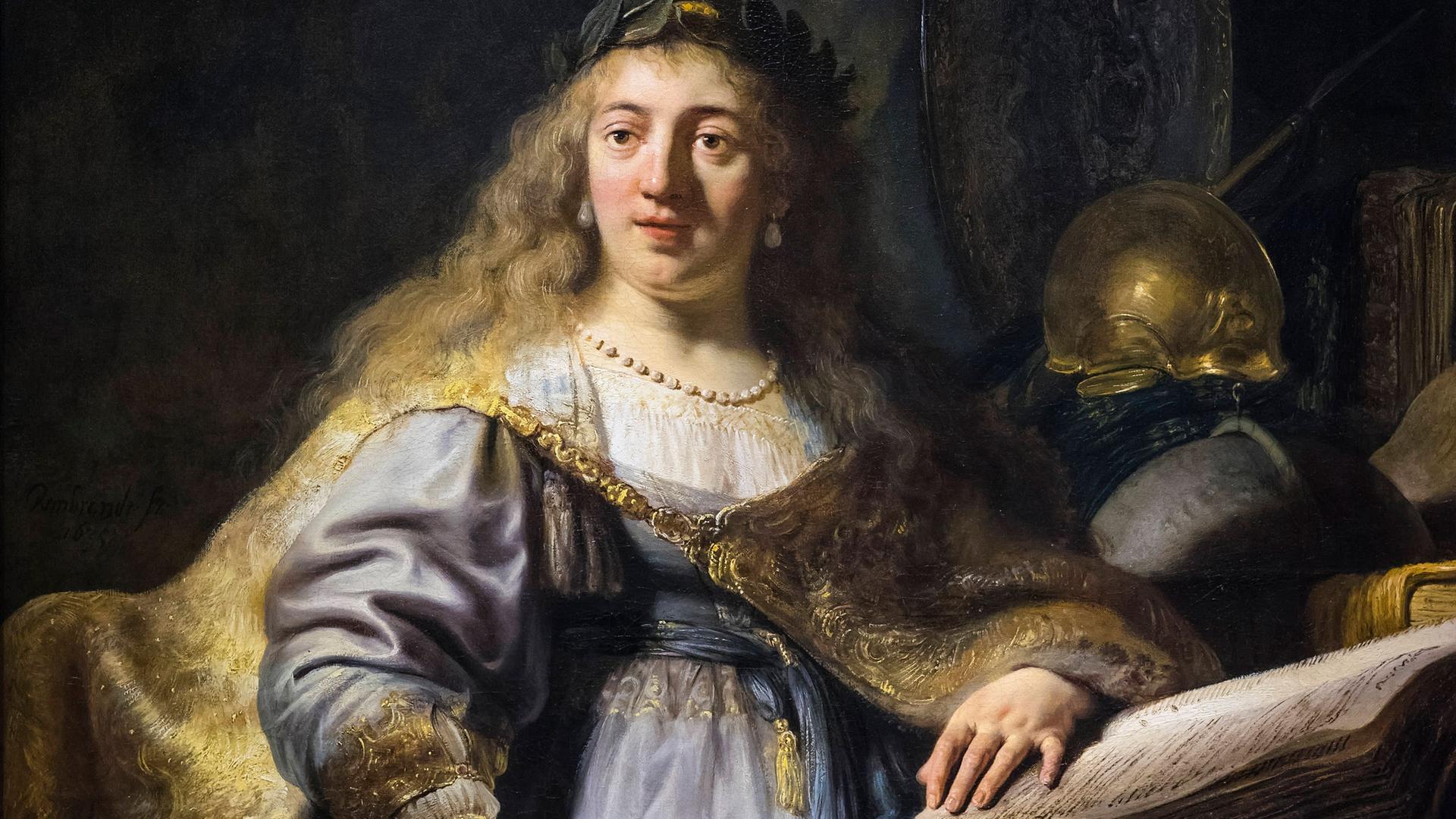 Das Gemälde "Minerva in ihrem Arbeitszimmer"
