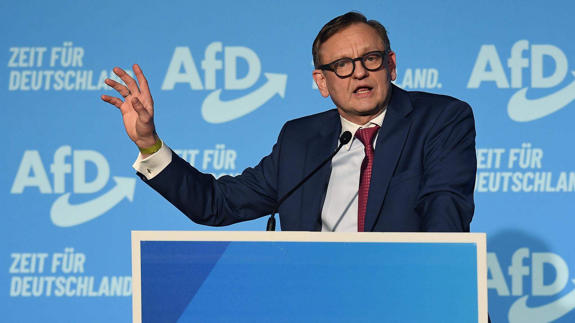 Wahlkampfveranstaltung der AfD NRW am 18.02.2025 im Eventzentrum NRW in Marl Kay Gottschalk (Stellvertretender Bundessprecher AfD)
