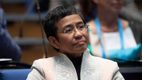 Die Journalistin Maria Ressa beim Global Media Forum (GMF) der Deutschen Welle