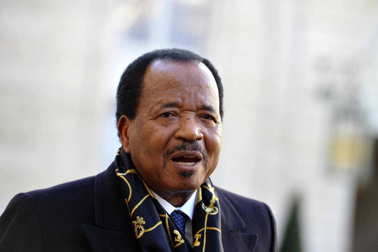 Porträt von Kameruns Präsident Paul Biya
