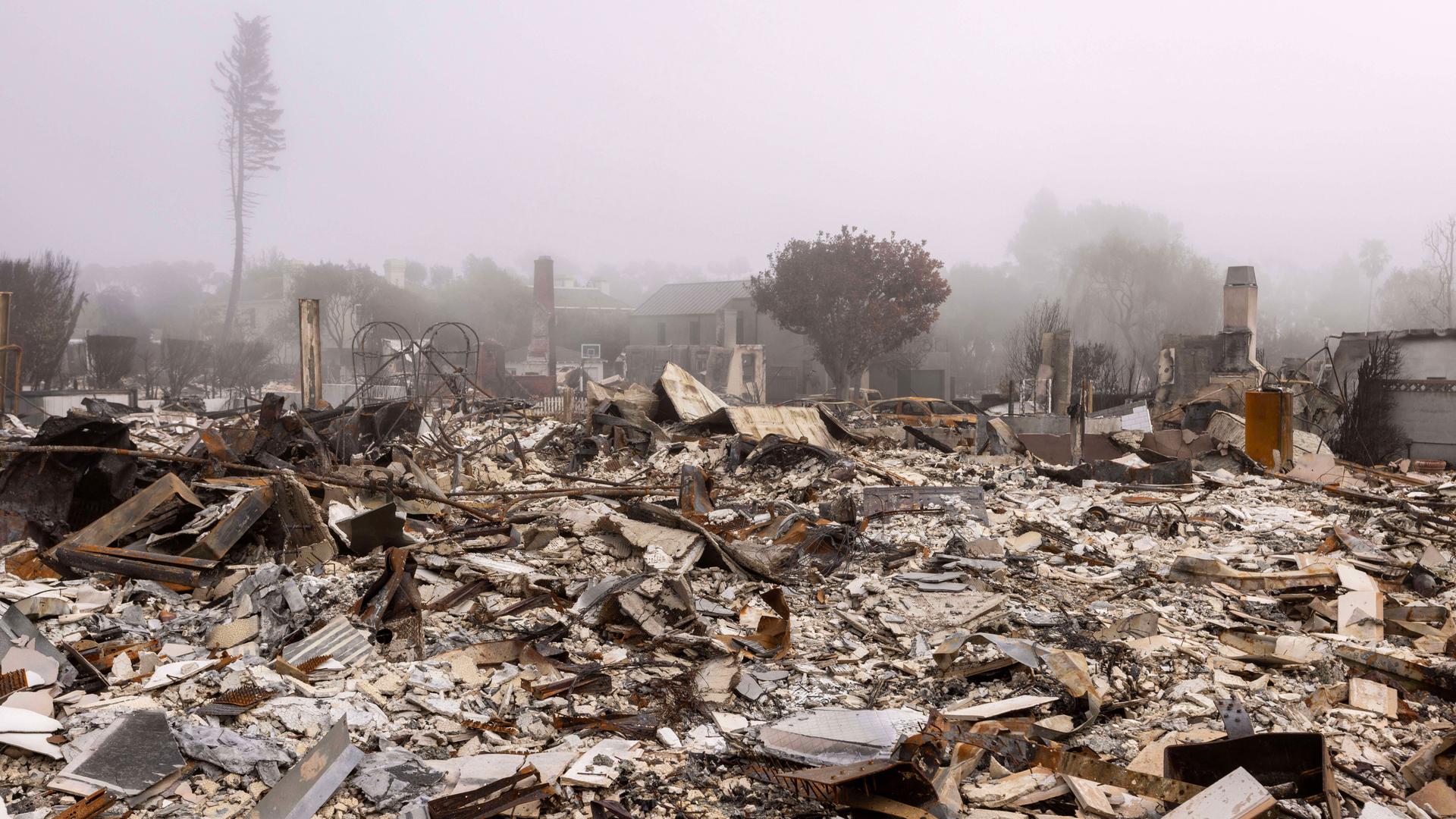 Ein Bild der Zertsörung in Los Angeles.