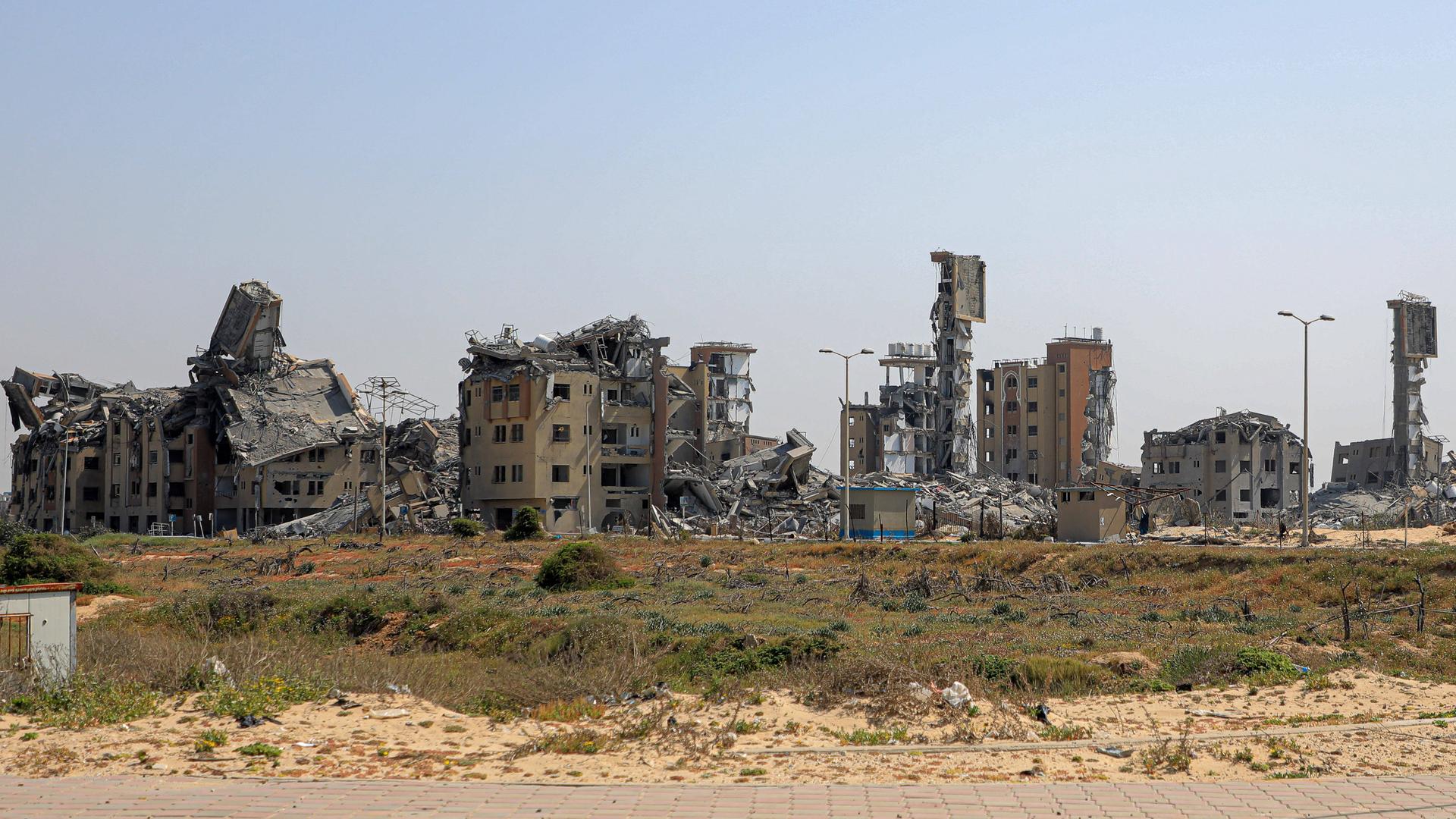 Zerstörte Gebäude im Gazastreifen.