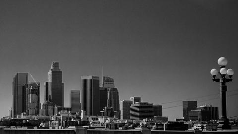 Nachtaufnahme von Los Angeles, USA.