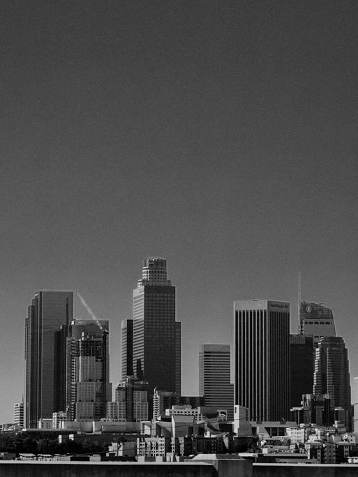 Nachtaufnahme von Los Angeles, USA.