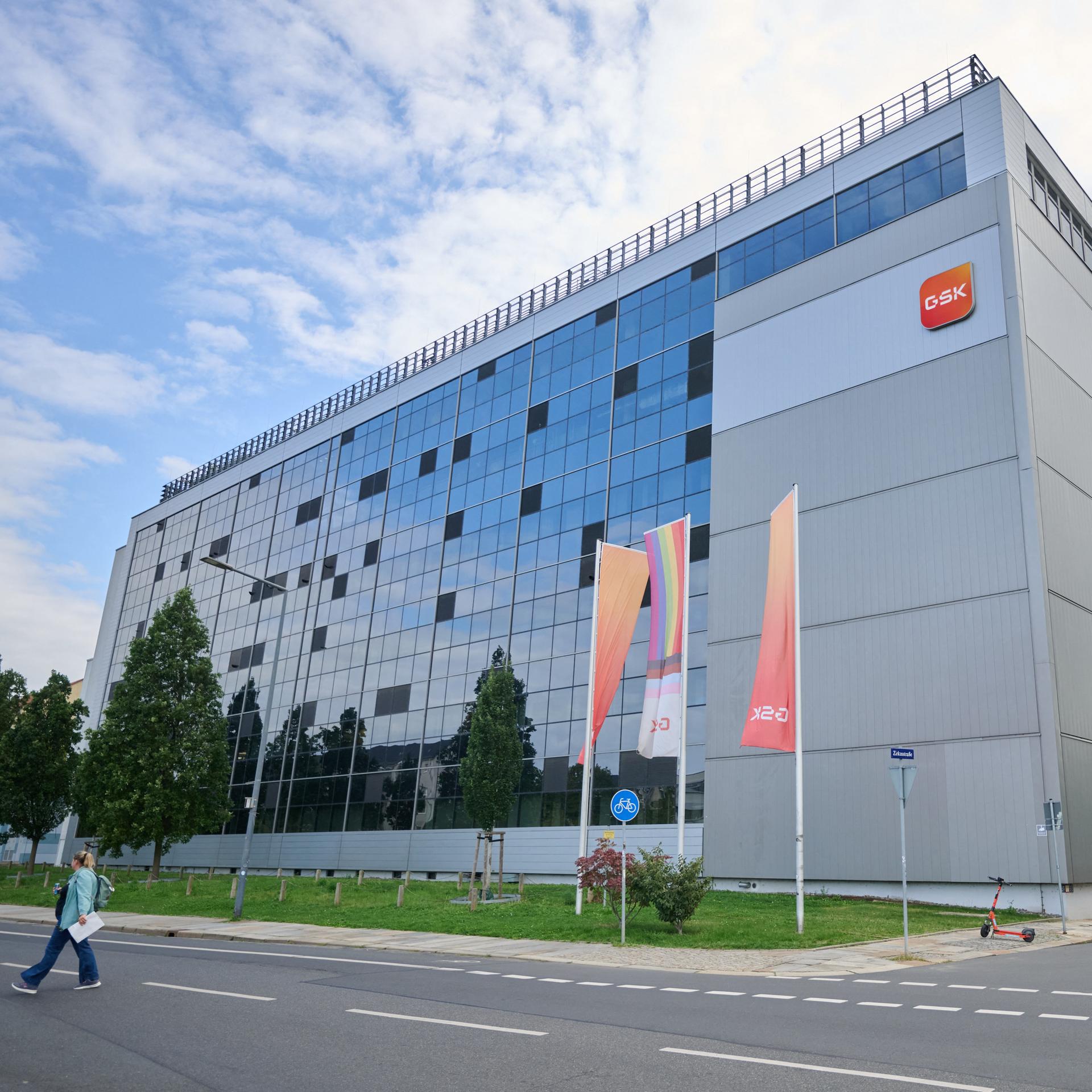 Blick auf das Serumwerk von GlaxoSmithKline in Dresden. 