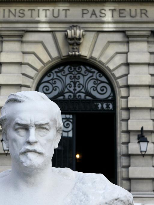 Eine Statue von Louis Pasteur