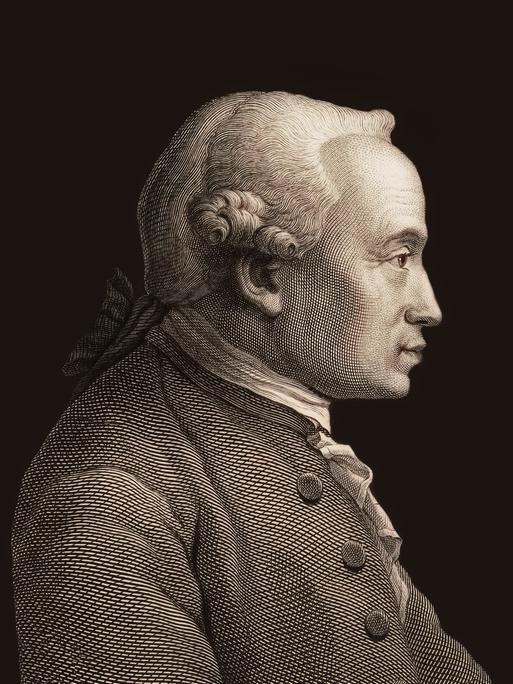 Computergrafik: Porträt des Philosophen Immanuel Kant
