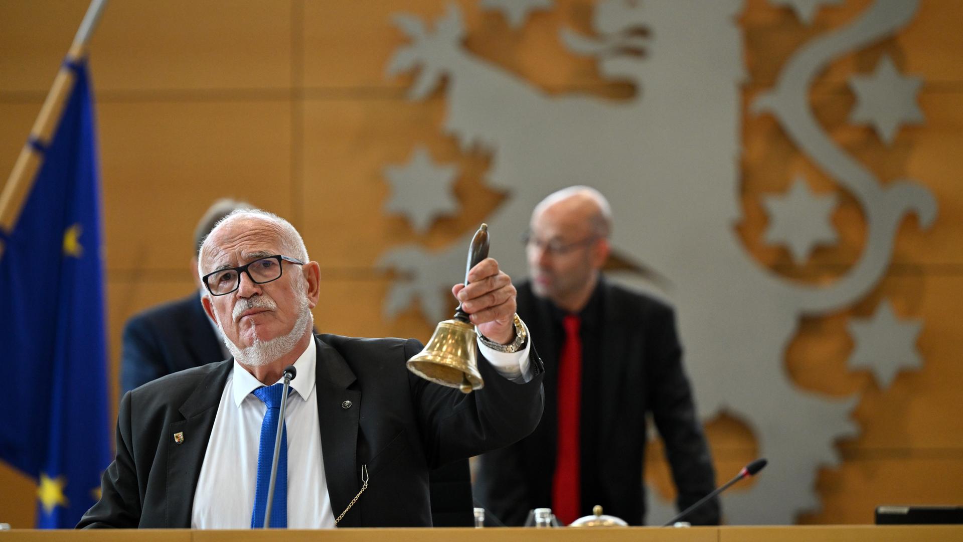 Jürgen Treutler, AfD-Abgeordneter und Alterspräsident während der konstituierenden Sitzung des Thüringer Landtags.