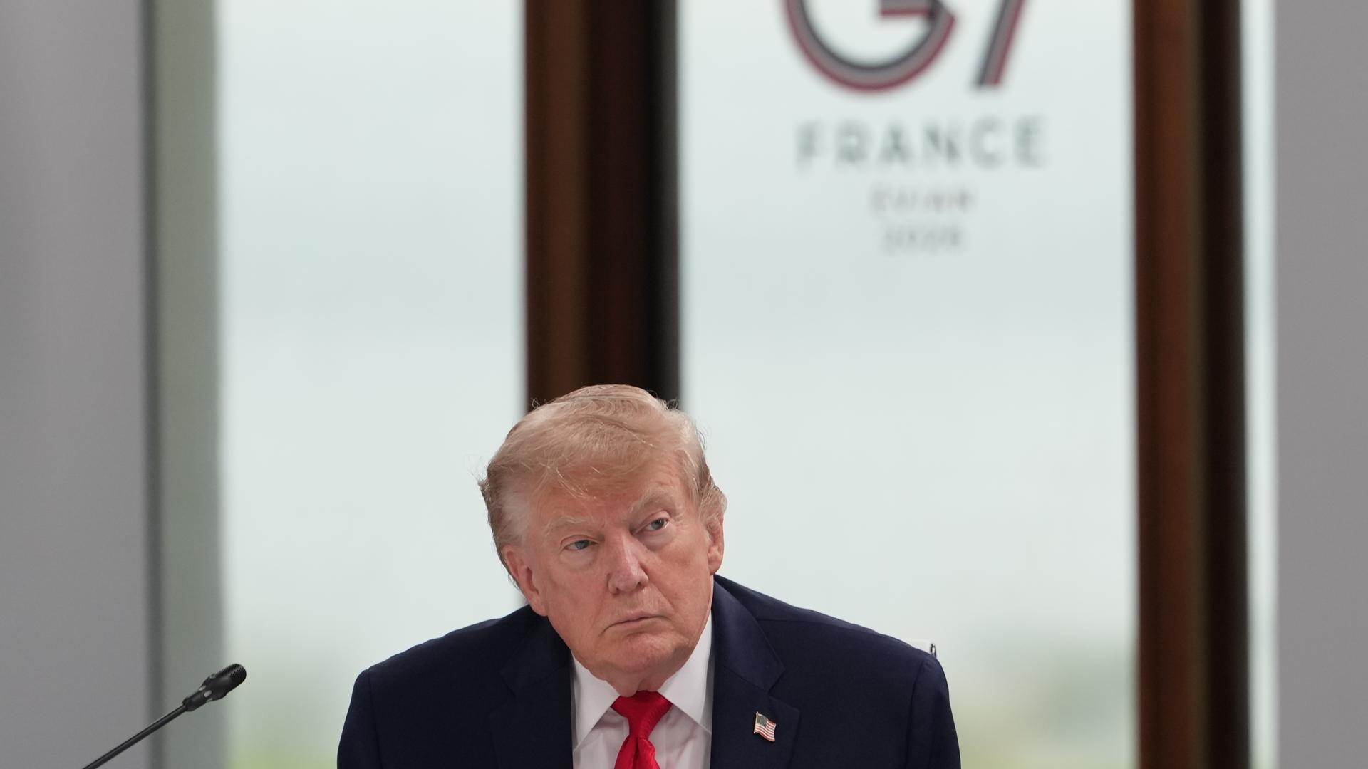 US-Präsident Trump beim G7-Gipfel in Evian US-Präsident Trump beim G7-Gipfel in Evian