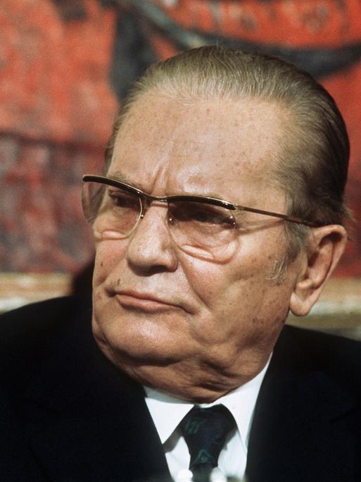 Der jugoslawische Staatspräsident Josip Broz Tito, aufgenommen am 17. April 1973.
