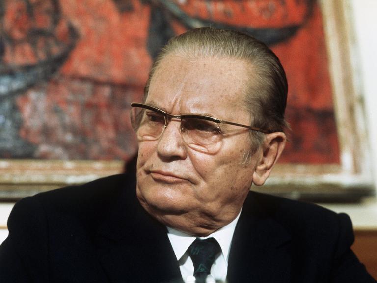 Der jugoslawische Staatspräsident Josip Broz Tito, aufgenommen am 17. April 1973.