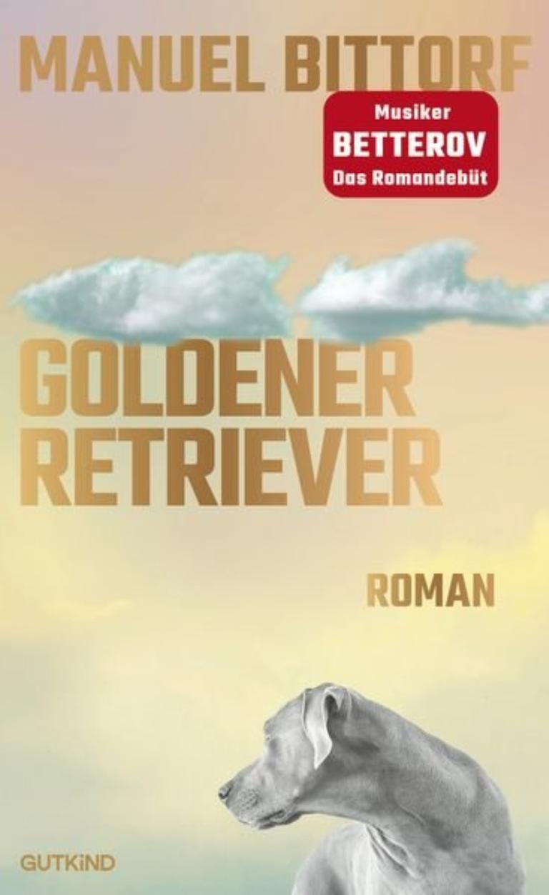 Das Cover des Romans zeigt einen Hund, der den Kopf zur Seite gedreht hat. Über ihm stehen Wolken am Himmel. 