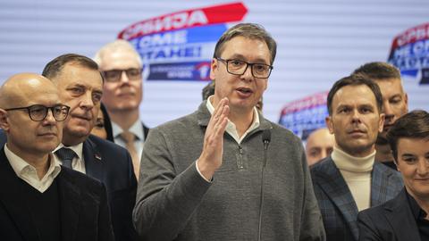 Der serbische Präsident Aleksandar Vucic