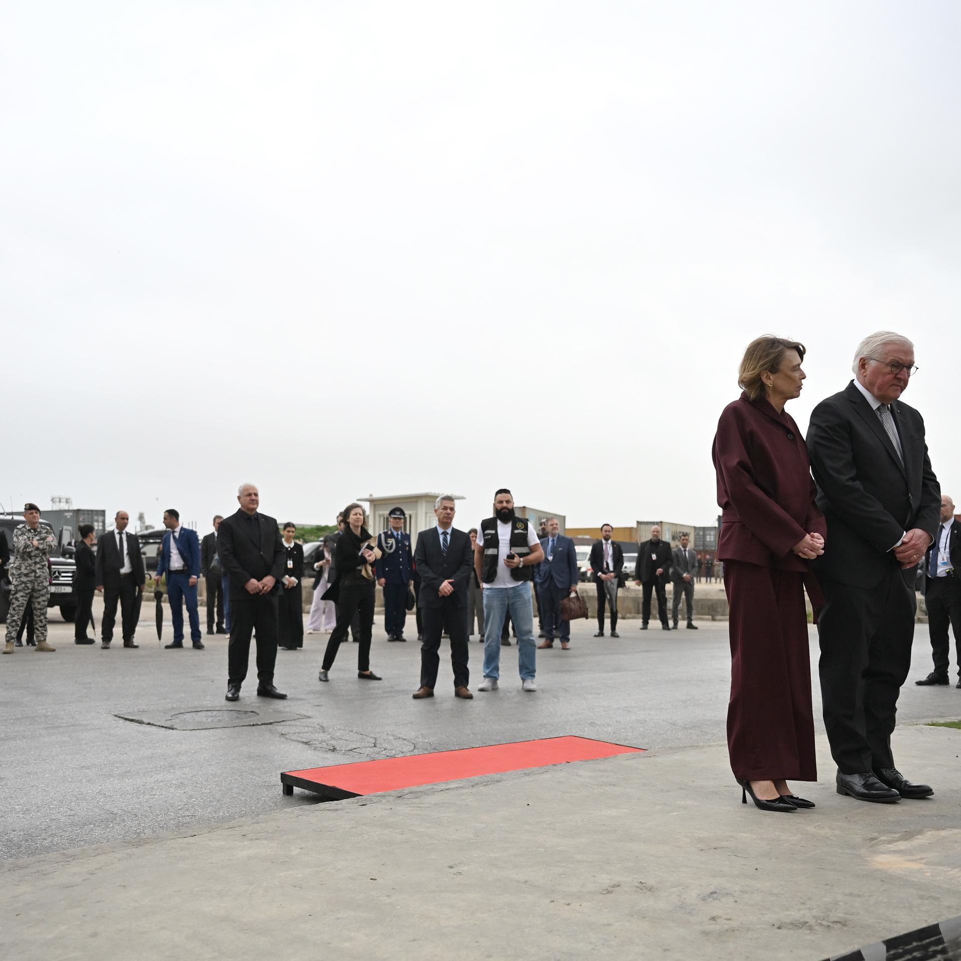 Libanon - Bundespräsident Steinmeier gedenkt der Opfer der Explosionskatastrophe von Beirut