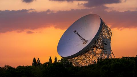 Europäisches Riesenradioteleskop in England.
