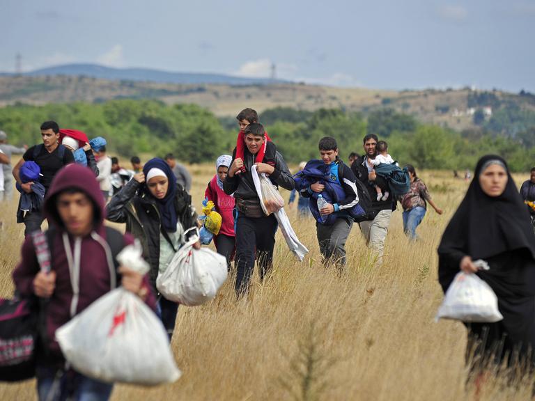 Flüchtlinge und Migranten versuchen auf der Balkanroute nach Mittel- und Nordeuropa zu kommen. 