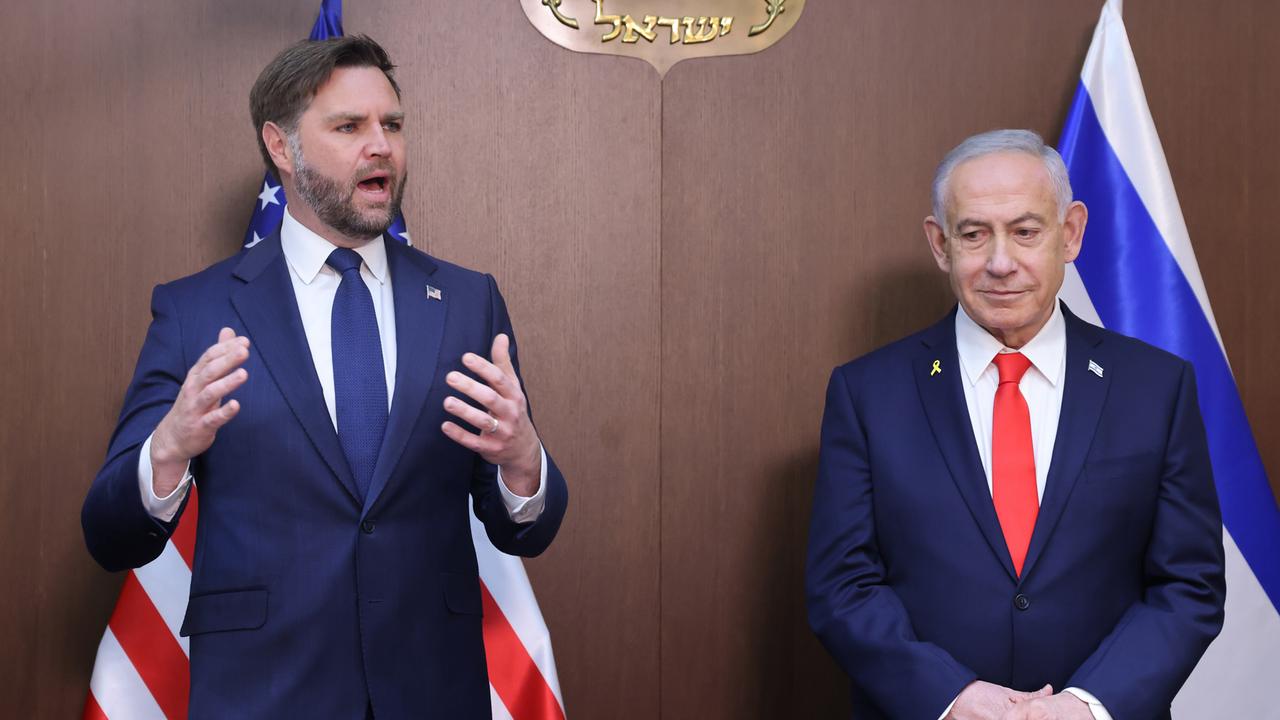 US-Vizepräsident JD Vance (links) und Israels Premierminister Benjamin Netanjahu in Jerusalem im Oktober 2025