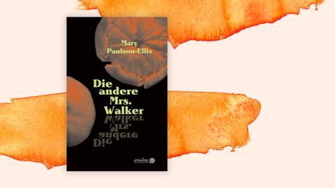 Cover-Collage mit Aquarellhintergrund von "Die andere Mrs. Walker von Mary Paulson-Ellis