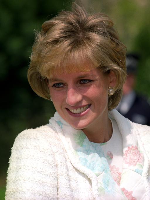 Die britische Prinzessin von Wales, Diana. 