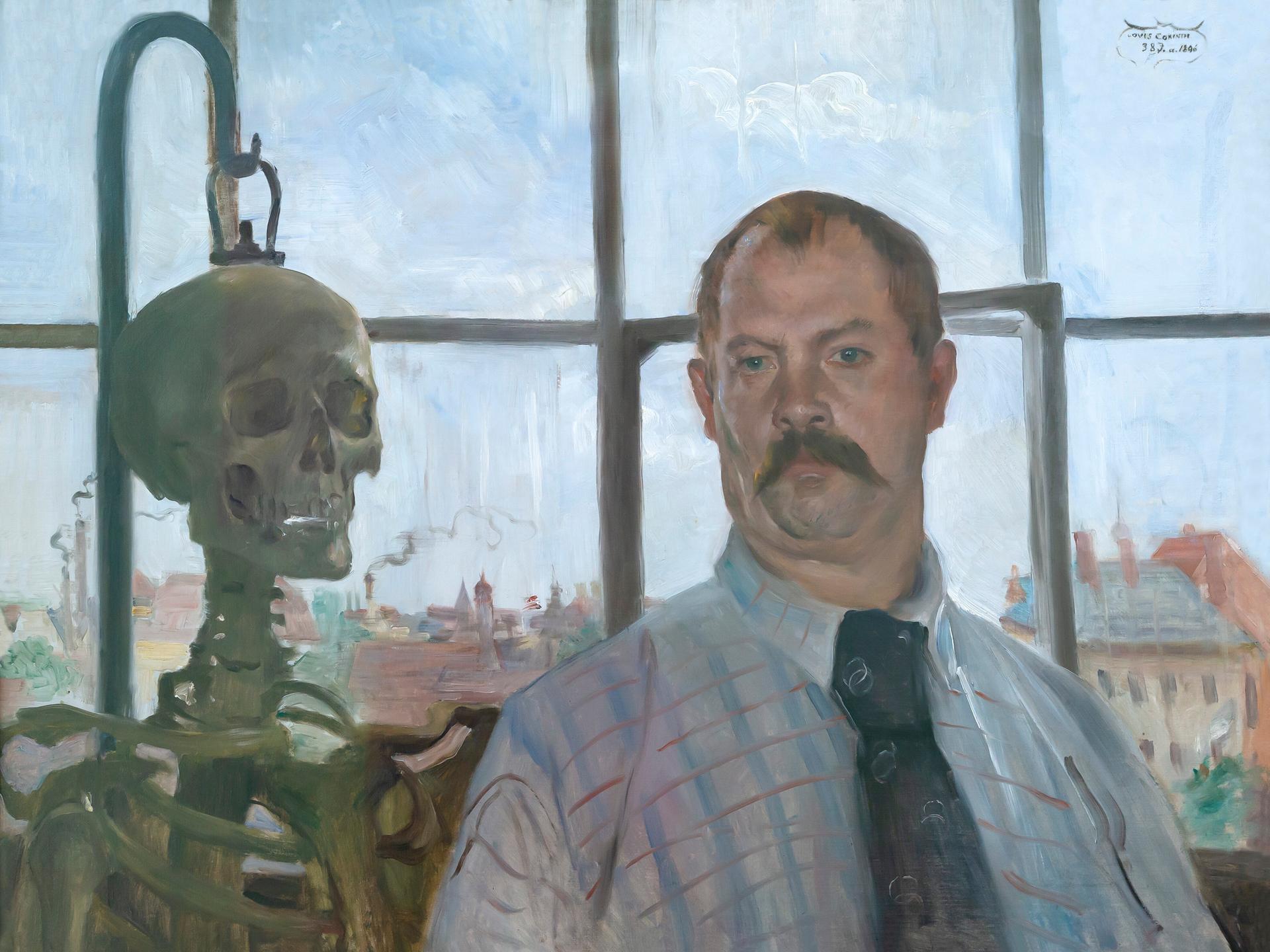 Corinths "Selbstporträt mit Skelett" aus dem Jahr 1896