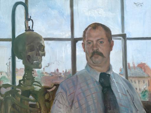 Corinths "Selbstporträt mit Skelett" aus dem Jahr 1896
