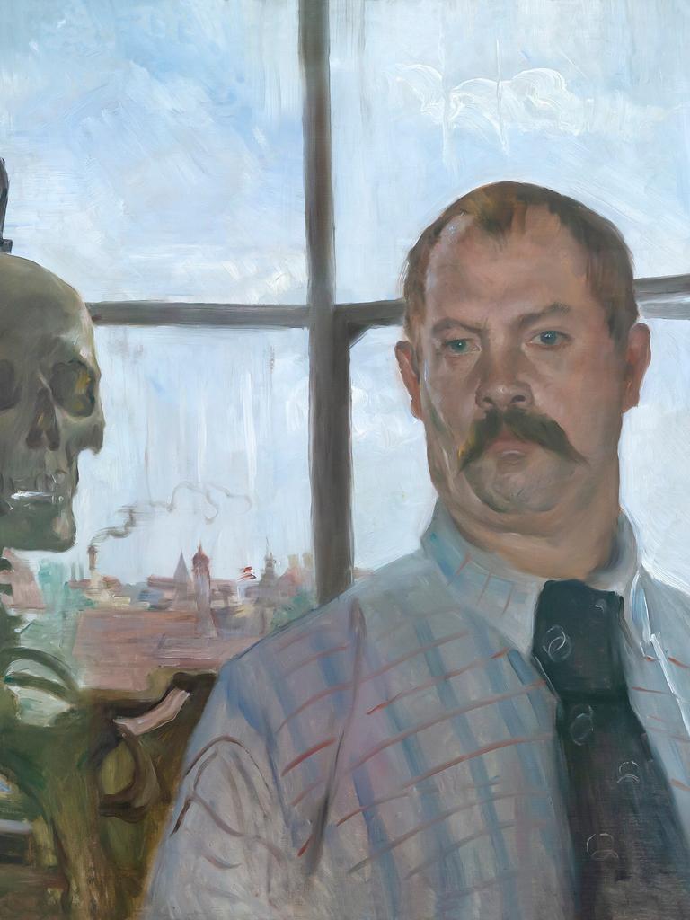 Corinths "Selbstporträt mit Skelett" aus dem Jahr 1896