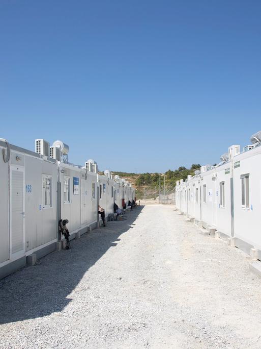 Ein von der EU unterstütztes Flüchtlingslager auf auf der Insel Samos 