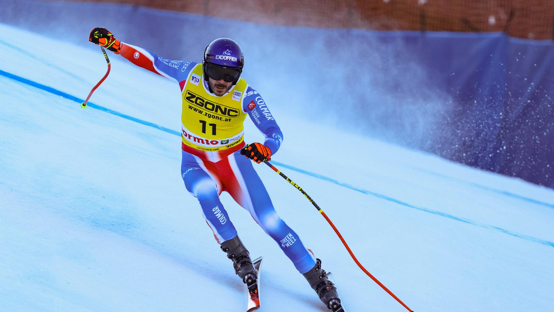 Cyprien Sarrazin im Training in Bormio am 27.12.