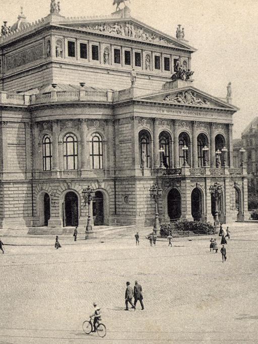 Historische Aufnahme vom Opernplatz in Frankfurt am Main (ca. 1934)