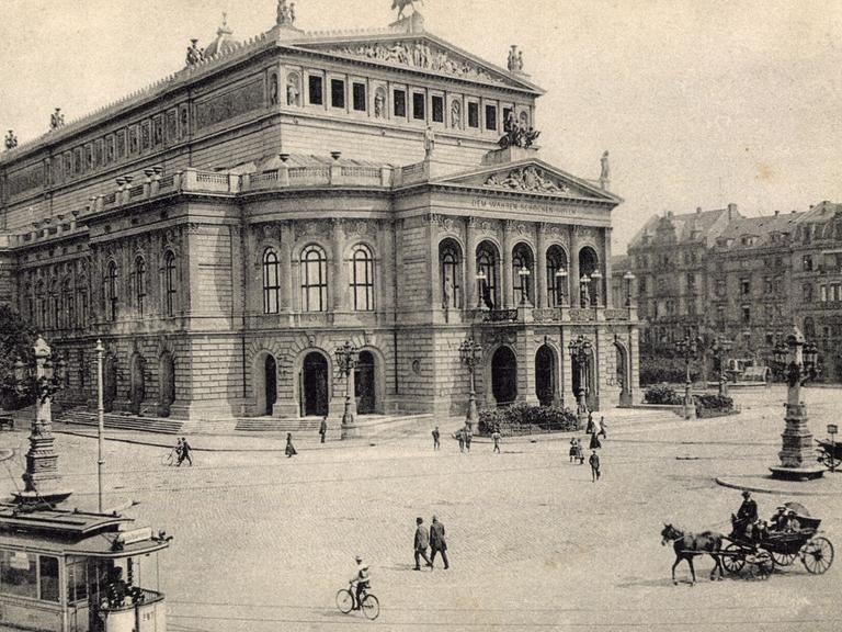 Historische Aufnahme vom Opernplatz in Frankfurt am Main (ca. 1934)