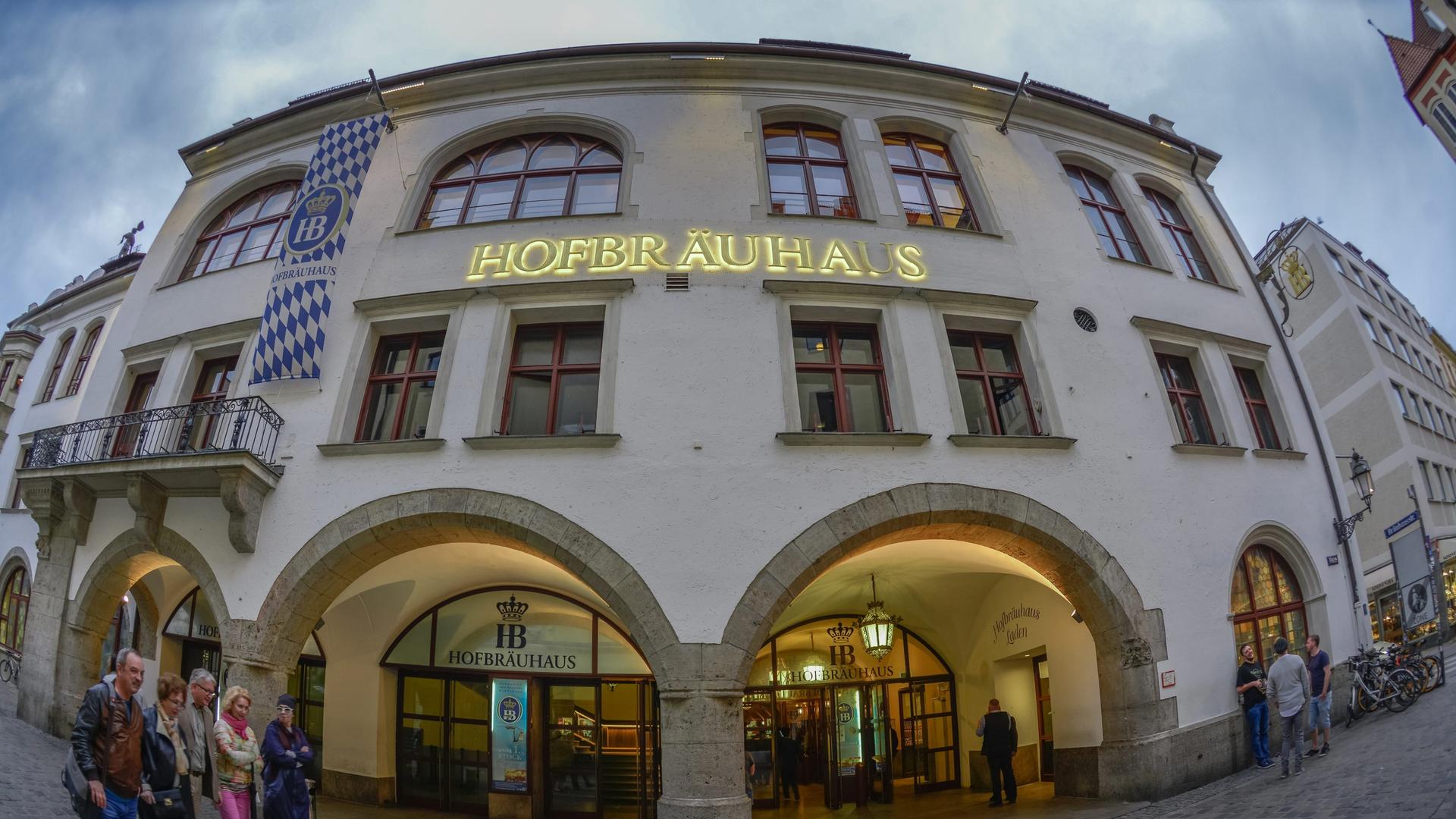 Das Hofbräuhaus am Platzl in München